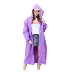 GENERICO - Poncho Impermeable Con Gorro Para Lluvia Morado