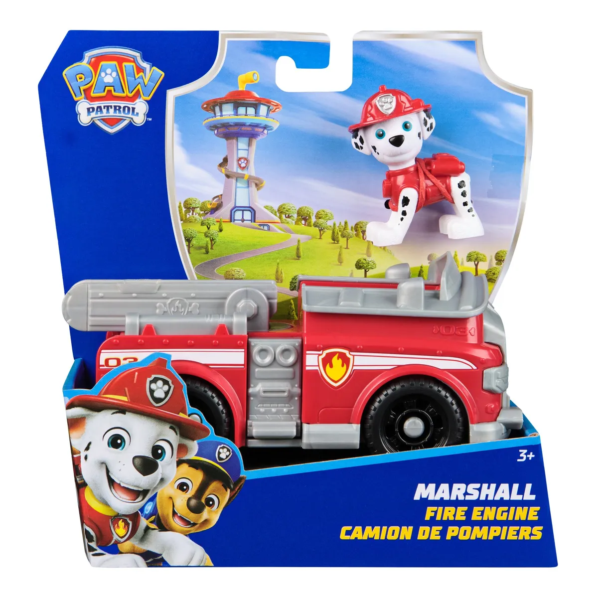 PAW PATROL - Vehículo Sustentable De Marshall Con Figura Paw Patrol