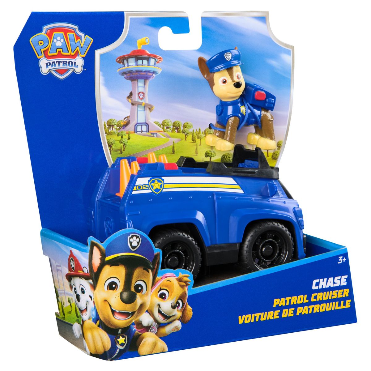 PAW PATROL - Vehículo Sostenible Con Figura De Chase Paw Patrol