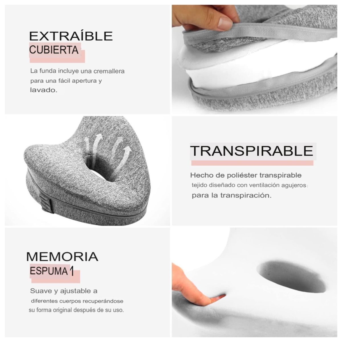 GENERICO - Almohada Ortopédica de Sueño + Soporte