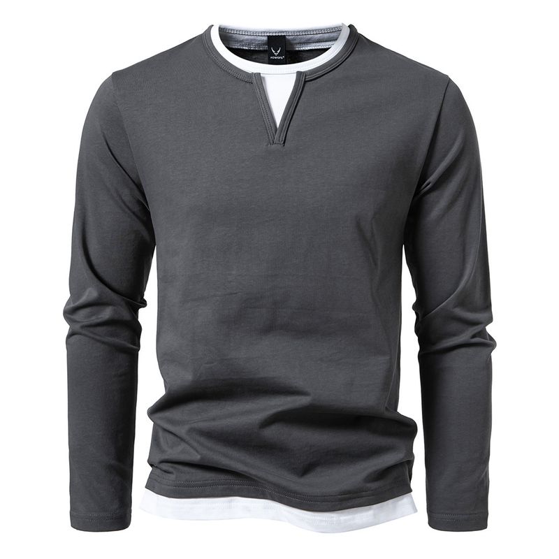 BLWOENS - Polera Manga Larga Hombre - Gris