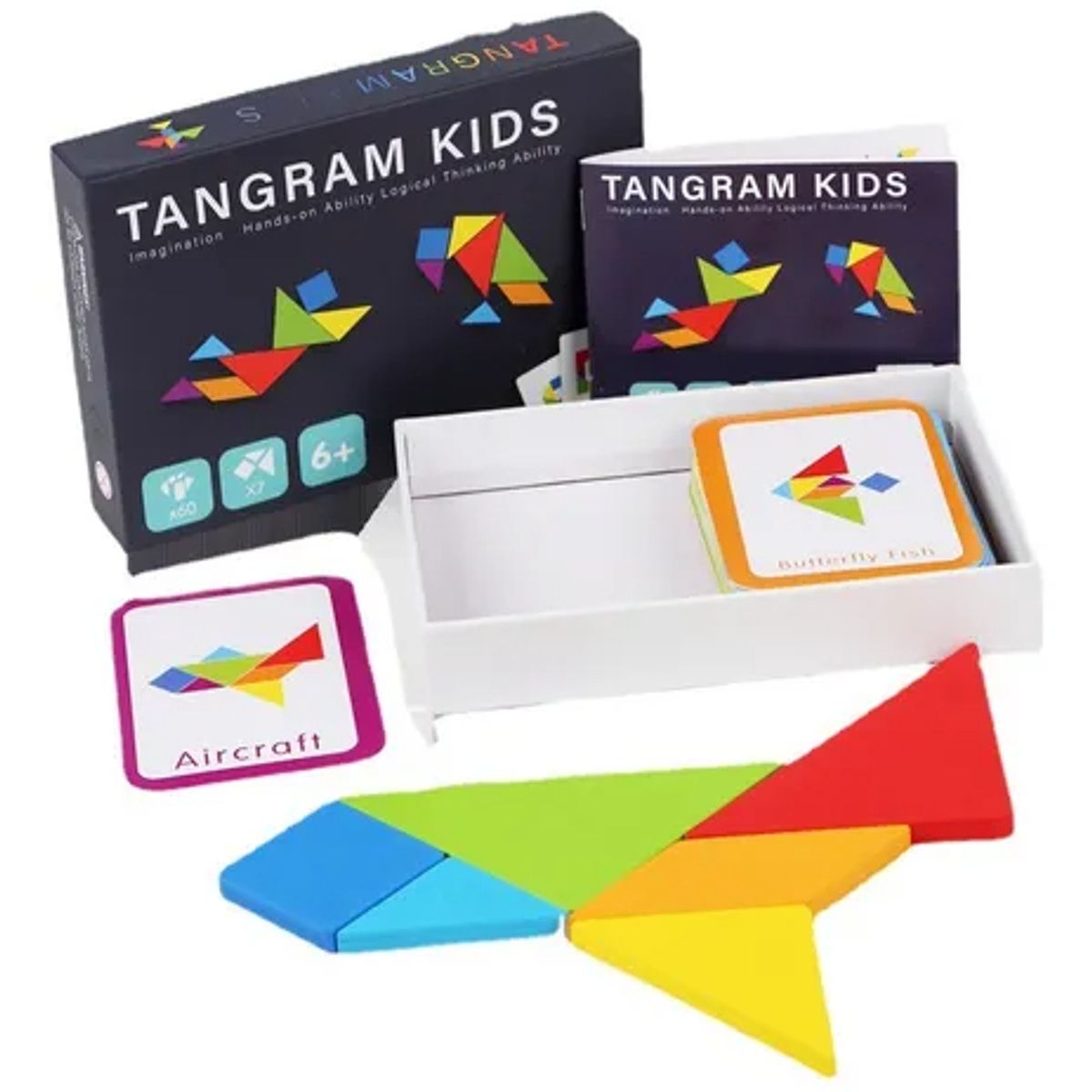 EDWINAYY - Tangram Rompecabezas Infantil Para Ni?os Juego Montessori
