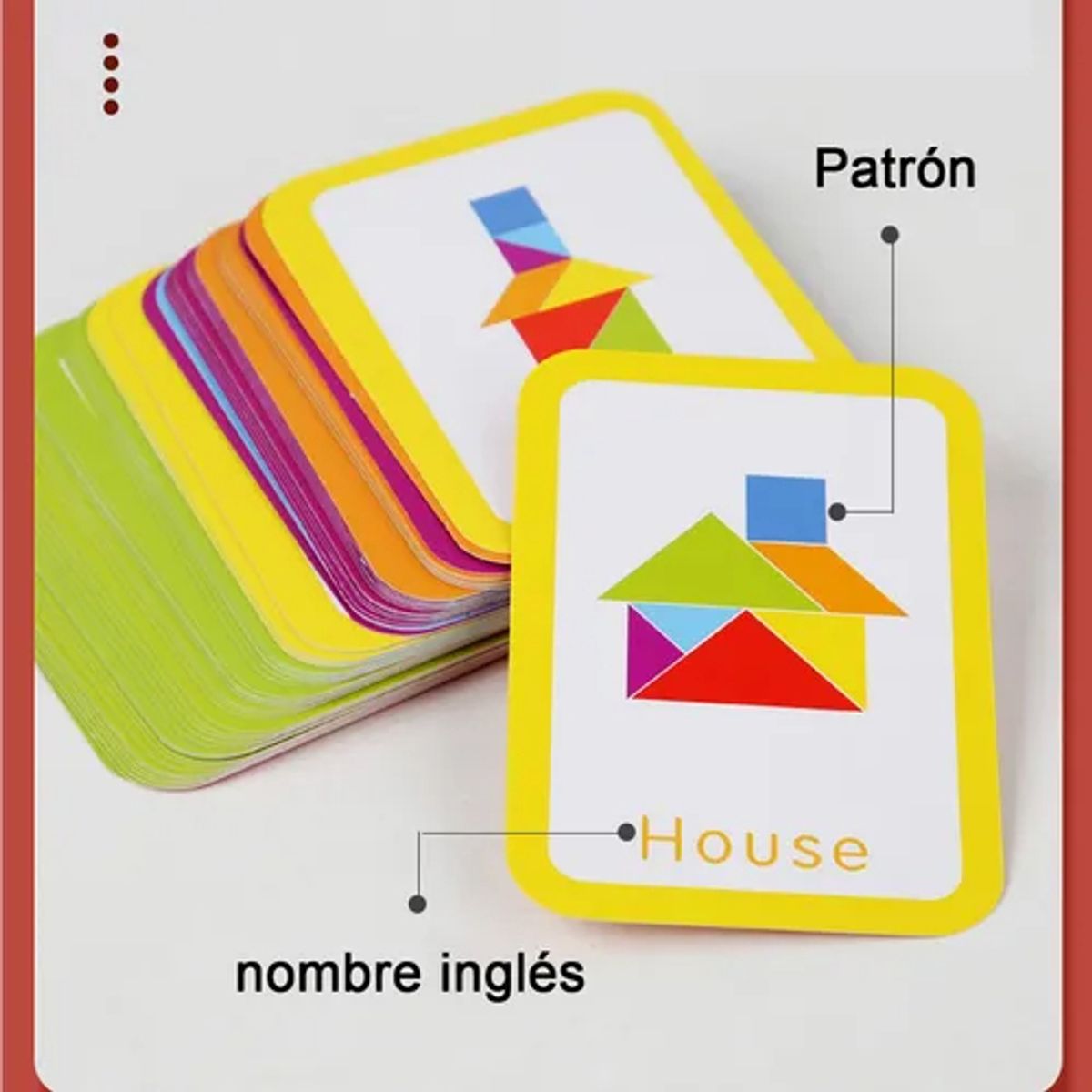 EDWINAYY - Tangram Rompecabezas Infantil Para Ni?os Juego Montessori