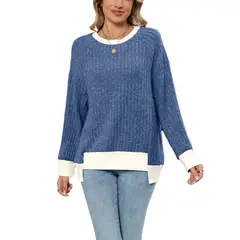 BLWOENS - Polera Manga Larga Mujer - Azul