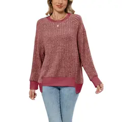 BLWOENS - Polera Manga Larga Mujer - Rojo