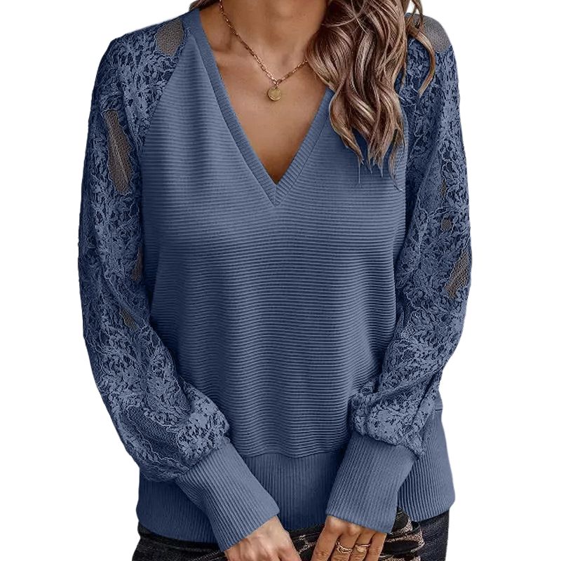 BLWOENS - Polera Manga Larga Mujer - Azul
