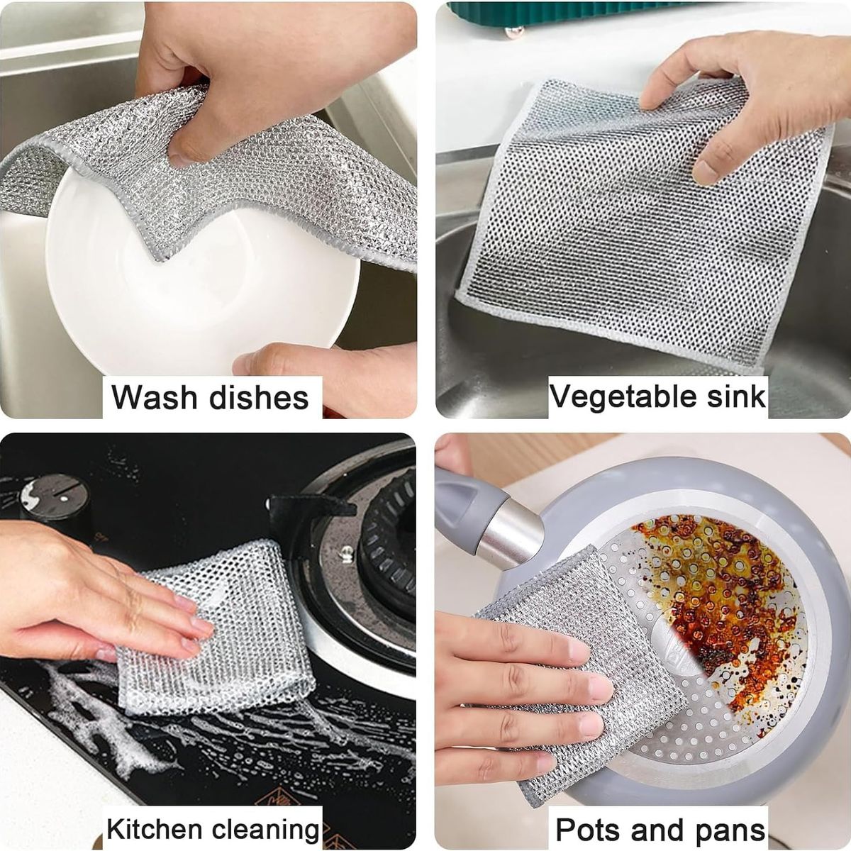 TNAKIEX - 25 Trapos De Alambre Multiusos Para Lavar Platos