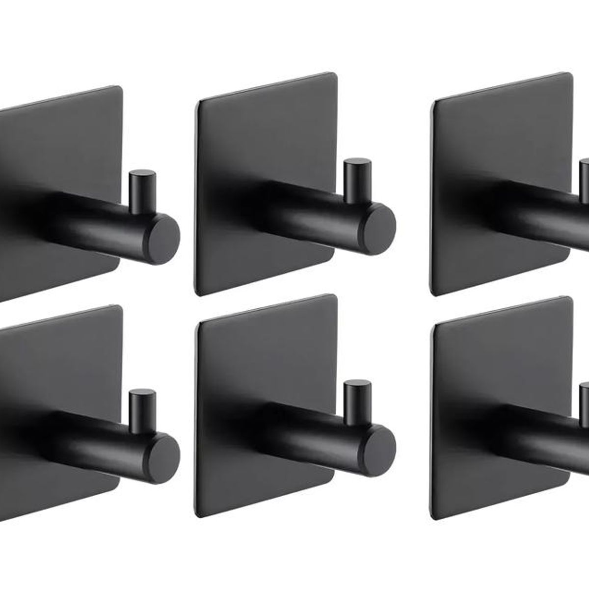 TNAKIEX - 10Pz Ganchos Adhesivos Colgador Perchero Baño Cocina Acero Inox