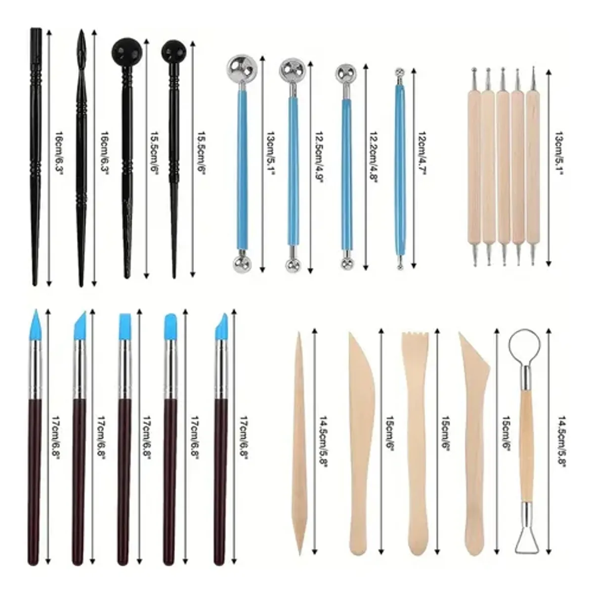 EDWINAYY - Herramientas Para Esculpir Cerámica De Arcilla 25pcs