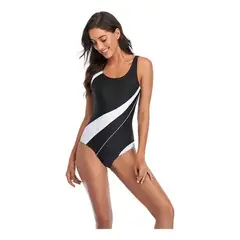 EDWINAYY - Traje De Ba?o Deportivo Profesional Surf Enterizo Para Mujer