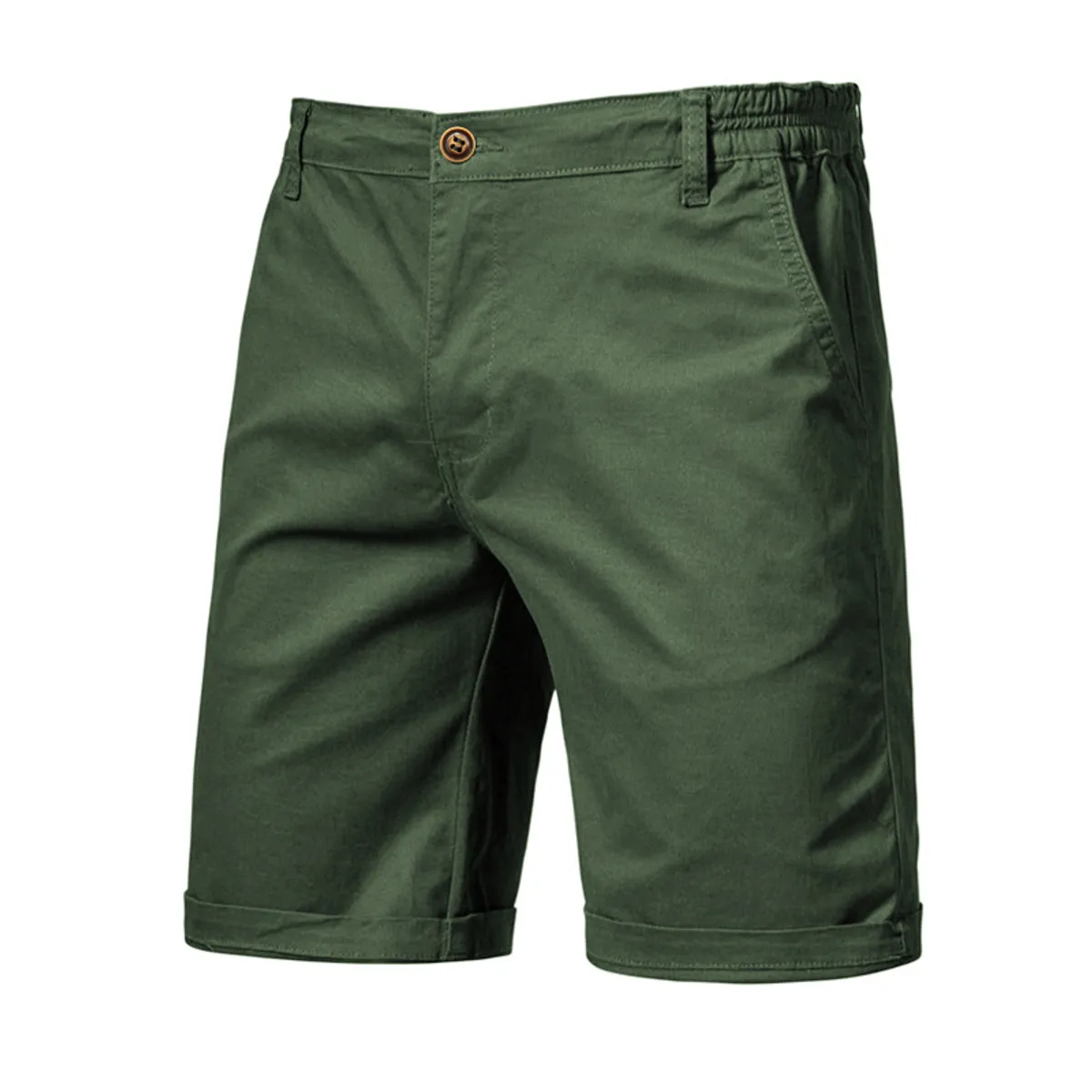 EDWINAYY - Shorts Hombre Adulto Poliéster Corto Cargo Casual Mezclilla