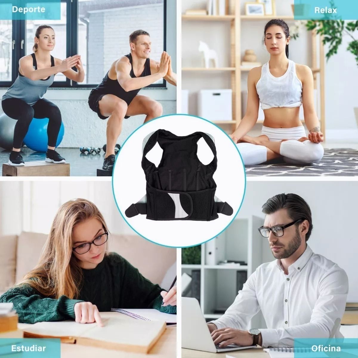 TIOZONEY - Chaleco De Corrección De Postura Cinturón Ortopédico Unisex