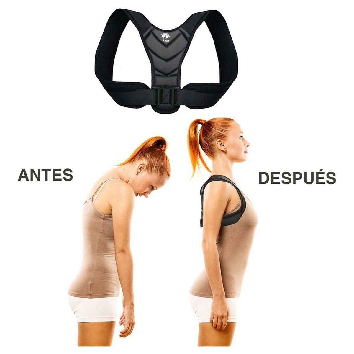 TIOZONEY - Corrector Postura Espalda Para Hombre Y Mujer Ajustable Faja