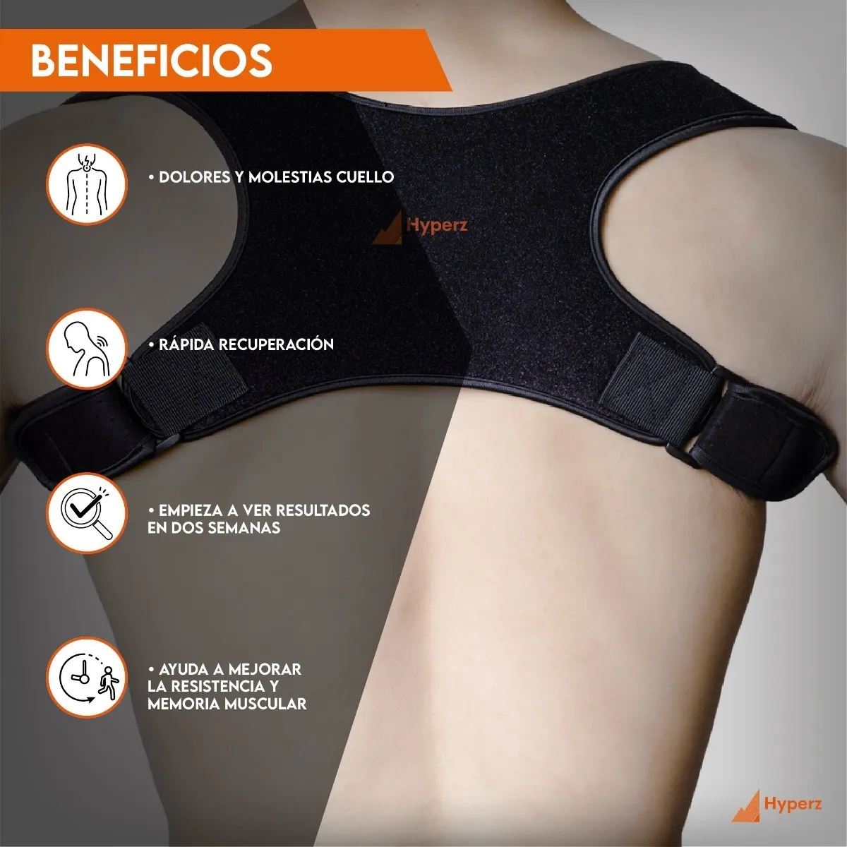TIOZONEY - Corrector Postura Espalda Para Hombre Y Mujer Faja Ajustable