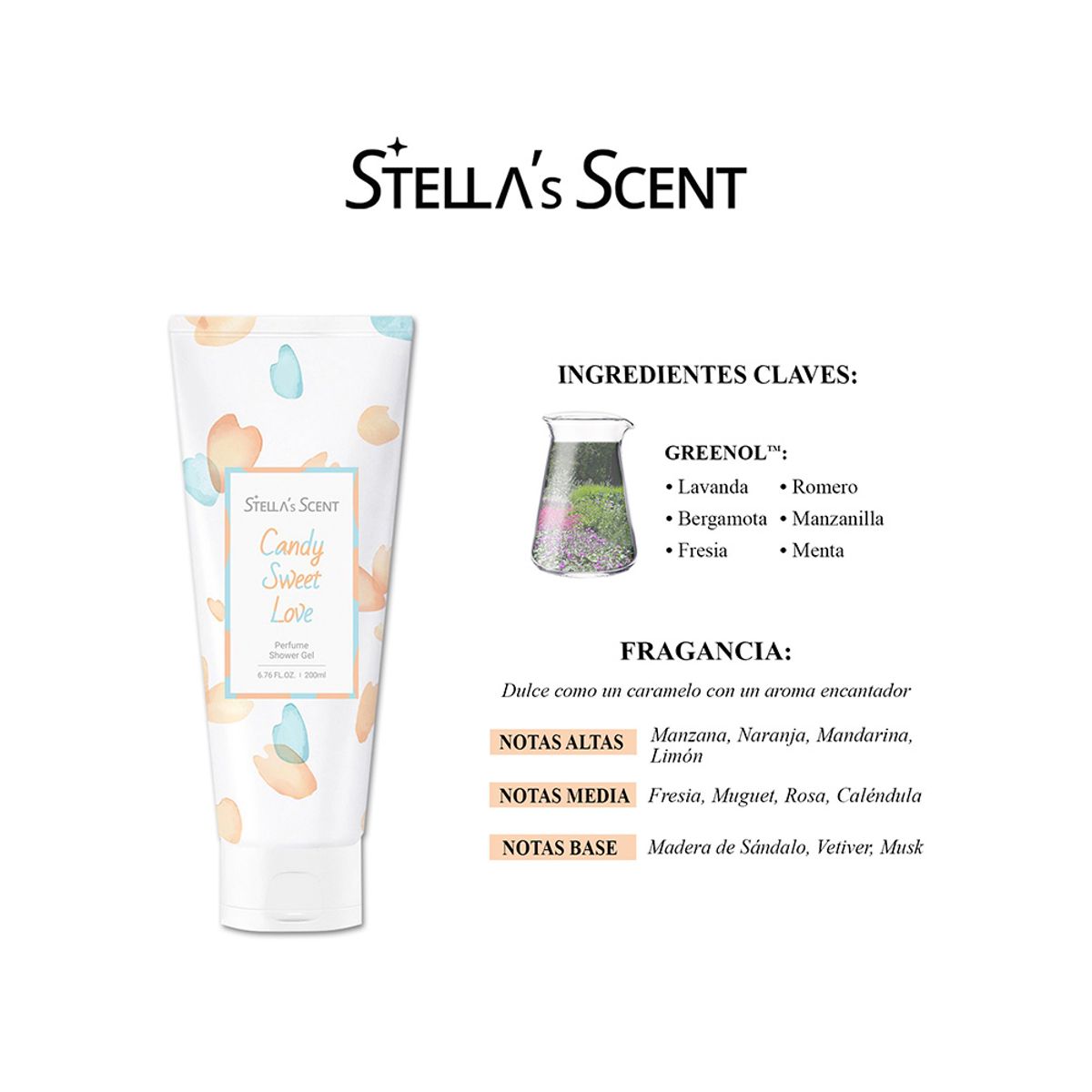 STELLA'S SCENT - Gel De Ducha Candy Sweet Love 200ml Stellas Scent Korea