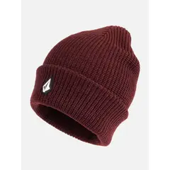 VOLCOM - Gorro Stone Bar Beanie Burdeo Hombre - Burdeos