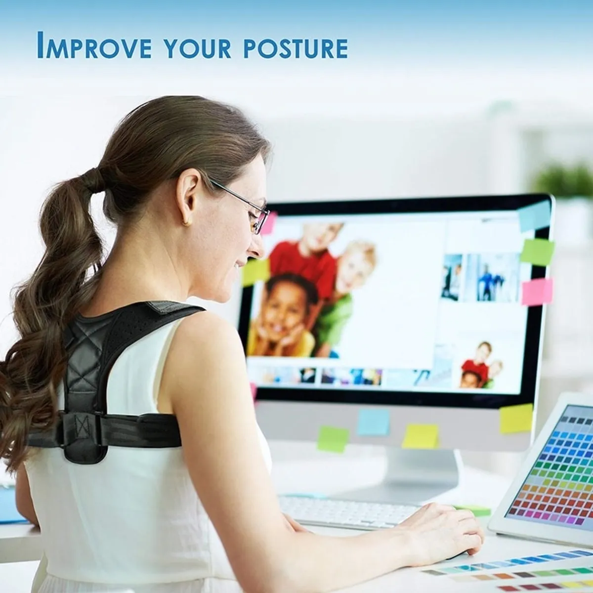 TIOZONEY - Corrector Postura Espalda Para Hombre Y Mujer Faja Ajustable