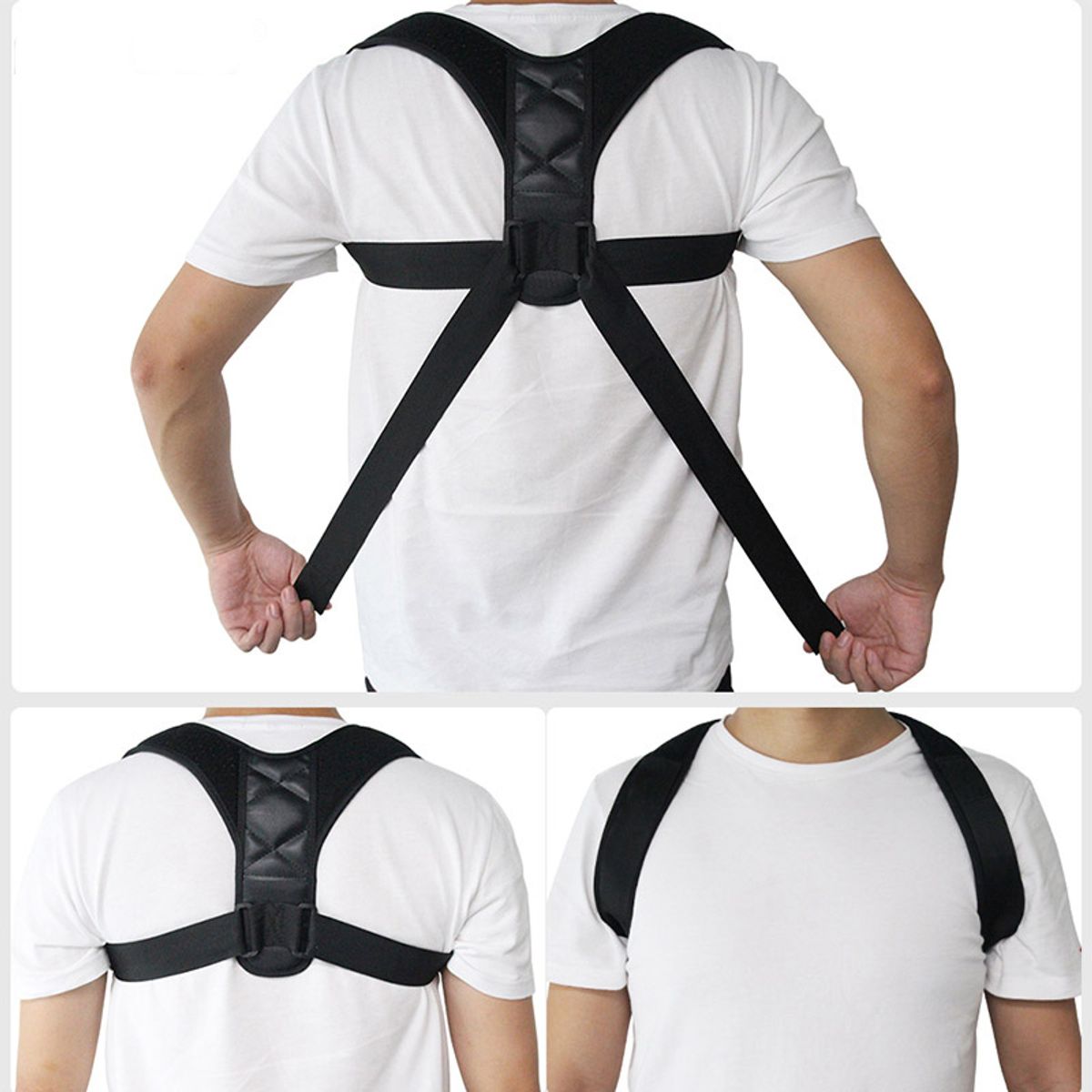 TIOZONEY - Corrector De Postura Invisible Unisex-Negro