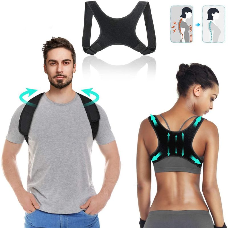 TIOZONEY - Corrector De Postura Invisible Unisex-Negro