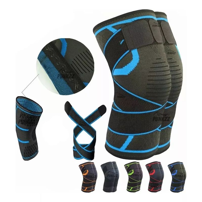 TIOZONEY - 1 Par Rodilleras Elásticas Deportivas Compresion Para Gym
