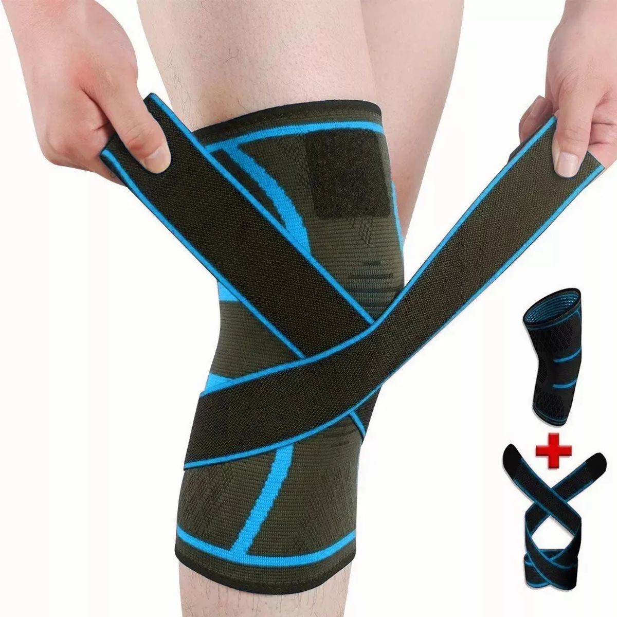 TIOZONEY - 1 Par Rodilleras Elásticas Deportivas Compresion Para Gym