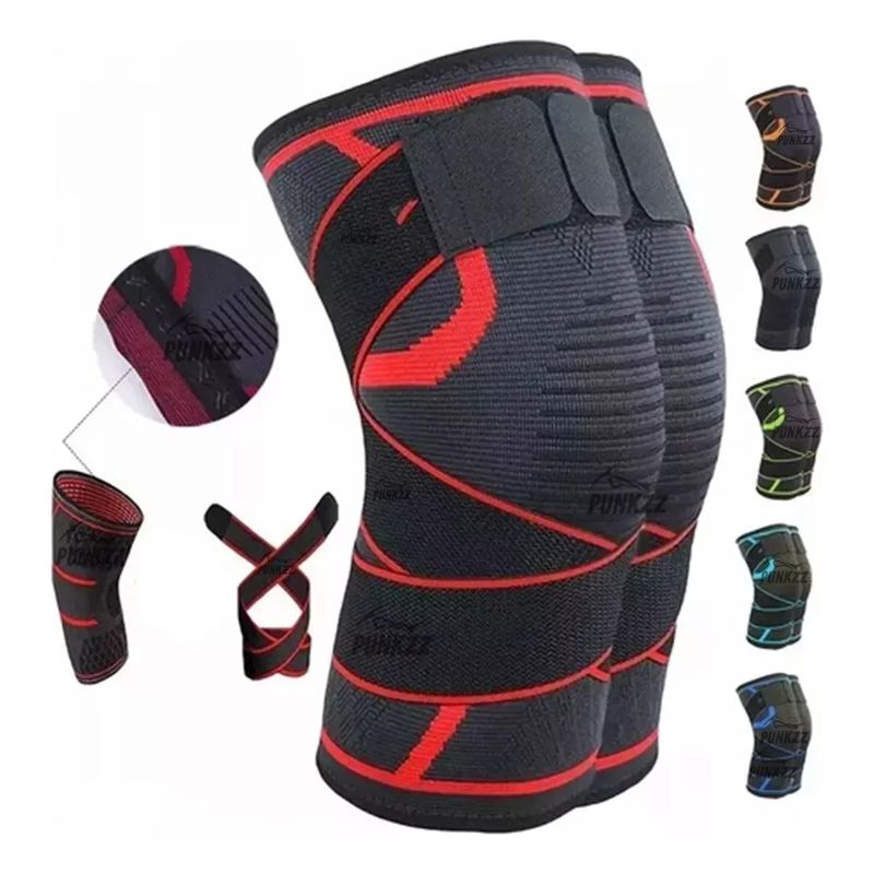TIOZONEY - 1 Par Rodilleras Elásticas Deportivas Compresion Para Gym