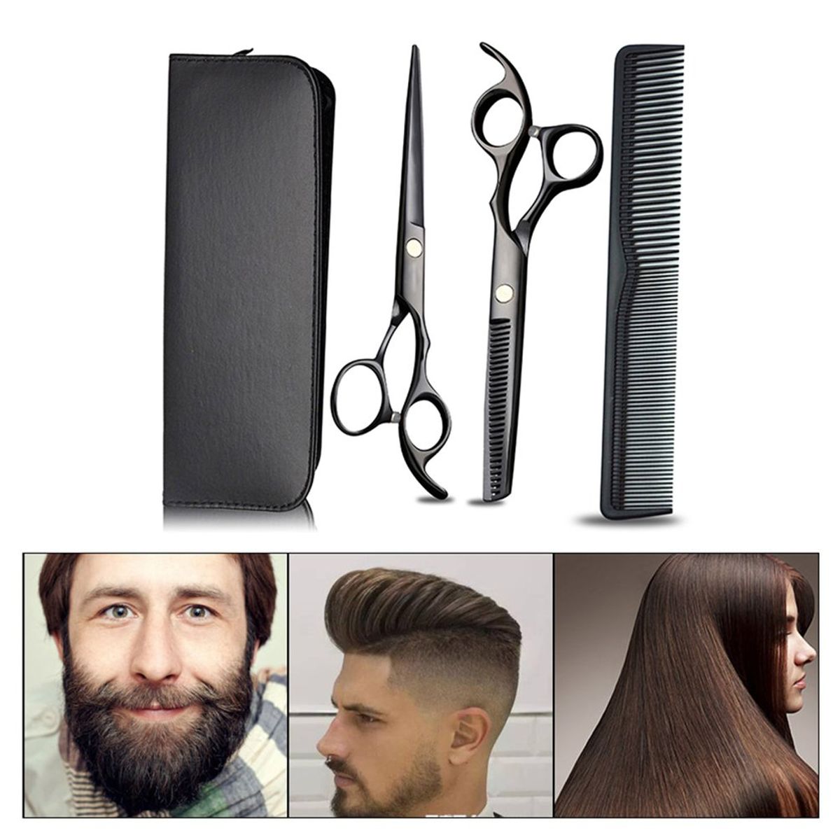 TIOZONEY - Kit Profesional de Tijeras para Corte de Cabello en Peluquería