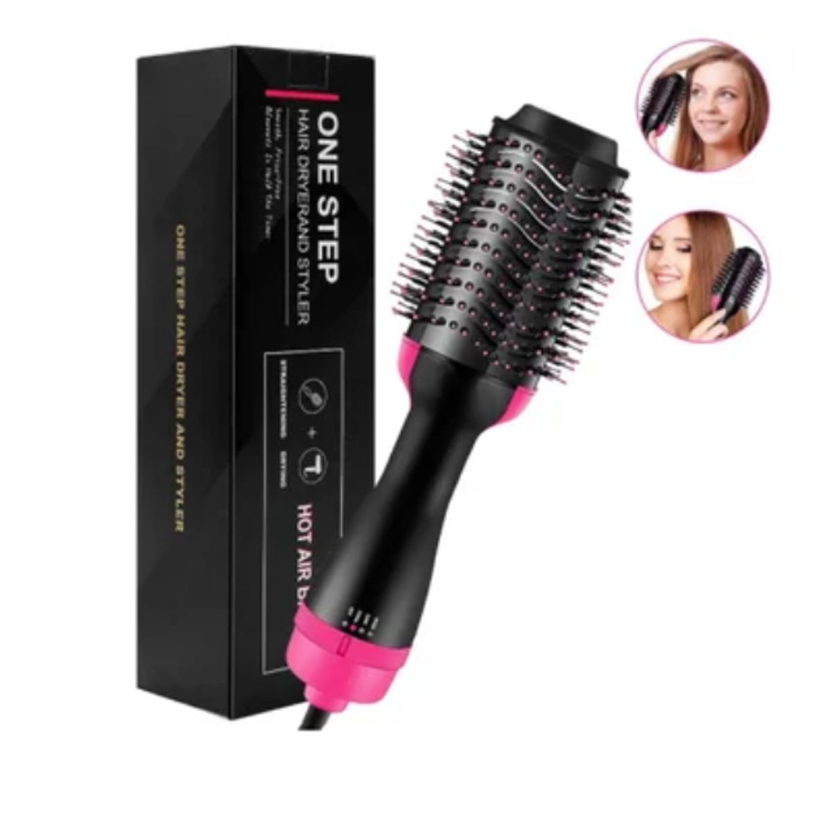 TIOZONEY - Secador de pelo peine rizador y alisador - todo en 1