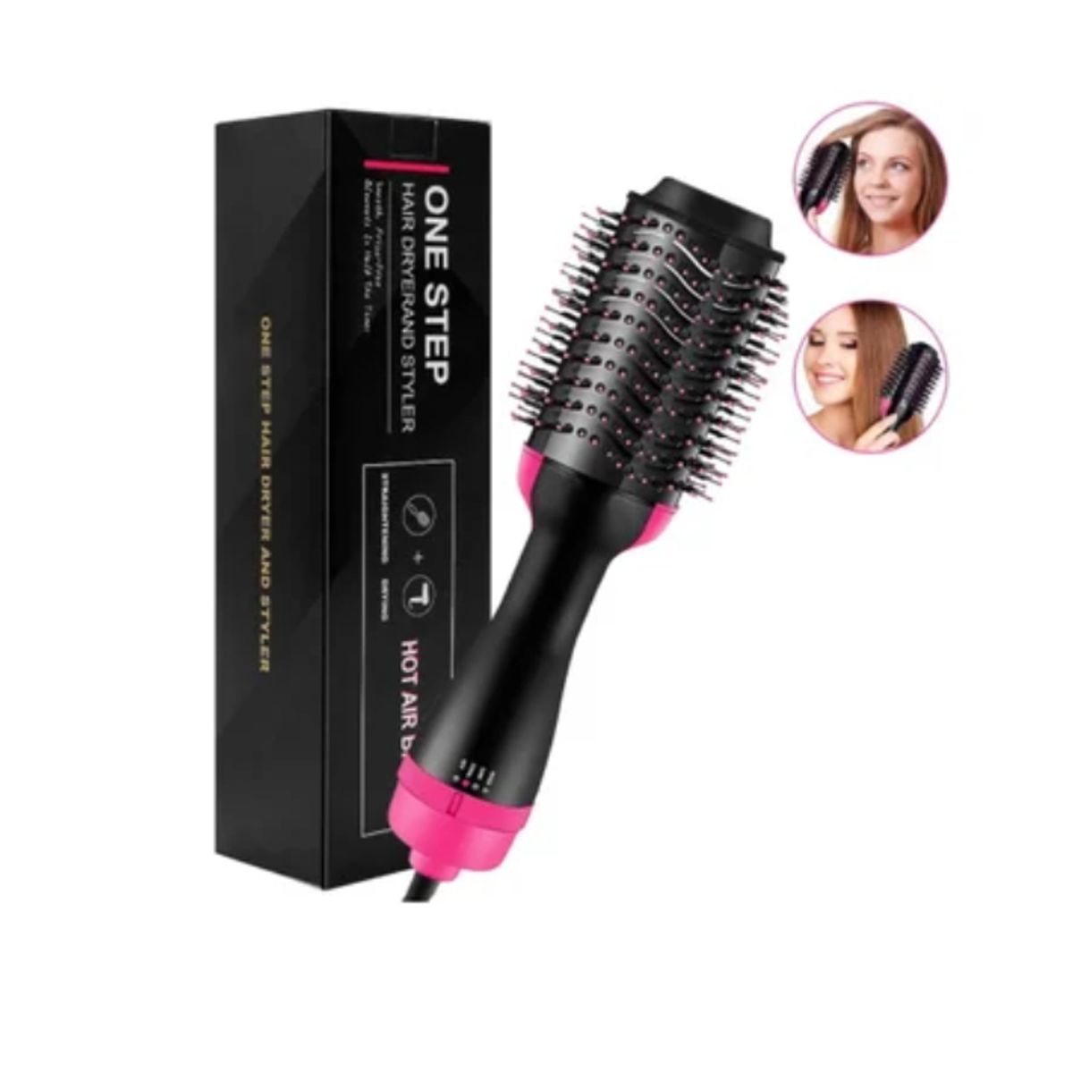 TIOZONEY - Secador de pelo peine rizador y alisador - todo en 1