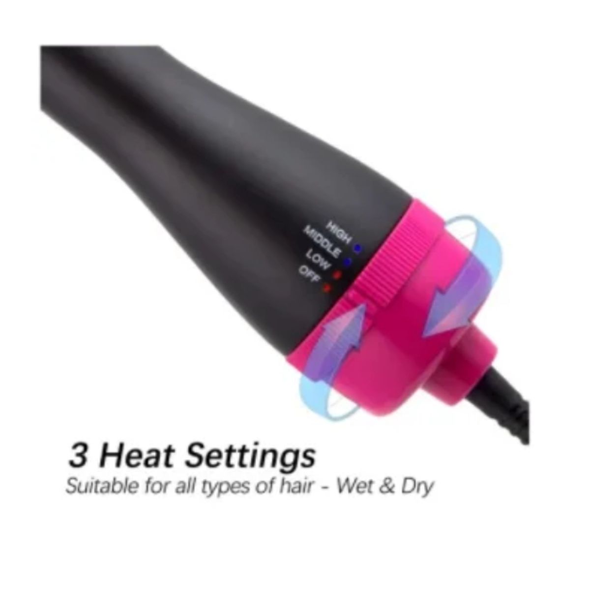 TIOZONEY - Secador de pelo peine rizador y alisador - todo en 1