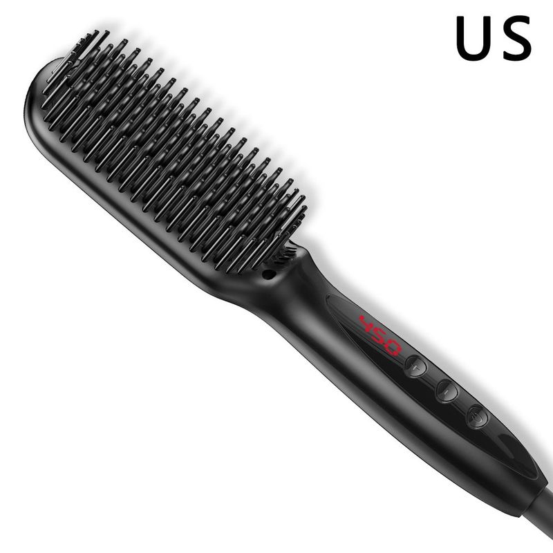 TIOZONEY - Plancha de Pelo y Barba 2 en 1 con Peine Alisador