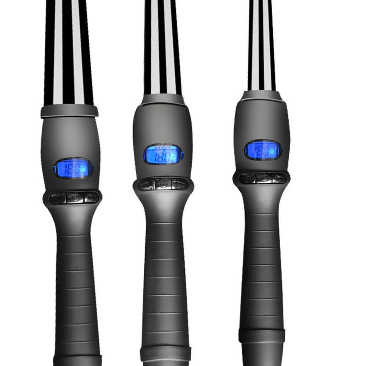 TIOZONEY - Rizador Cónico de Cerámica de un solo tubo con Enchufe Europeo