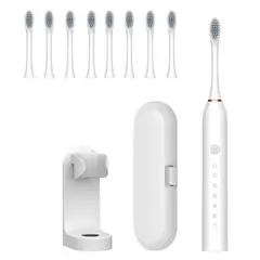 TIOZONEY - Cepillo de dientes eléctrico ultrasónico con temporizador para adultos
