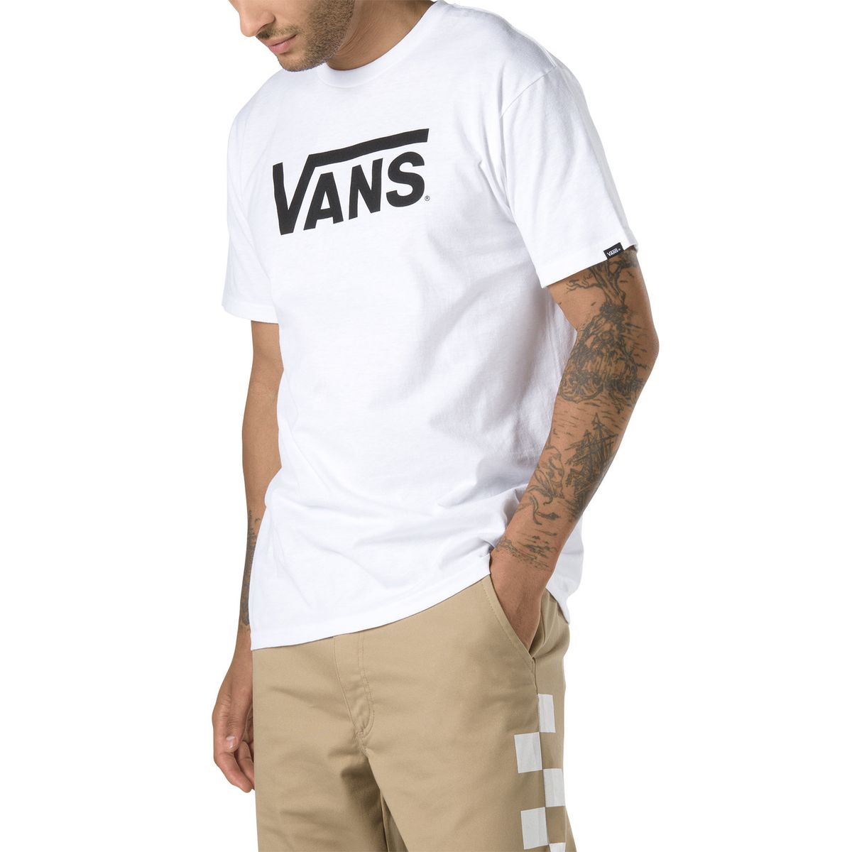 VANS - Polera M/C Hombre MN CLASSIC Blanca VANS