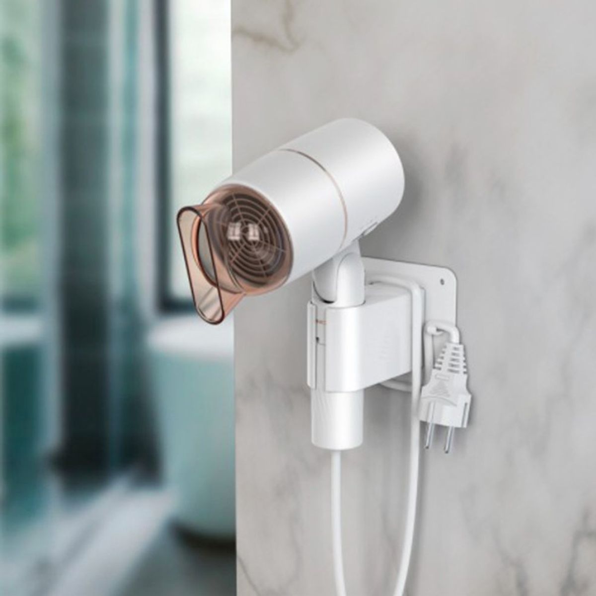 TIOZONEY - Secador de Pelo Plegable Multifuncional con Iones Negativos Lazy