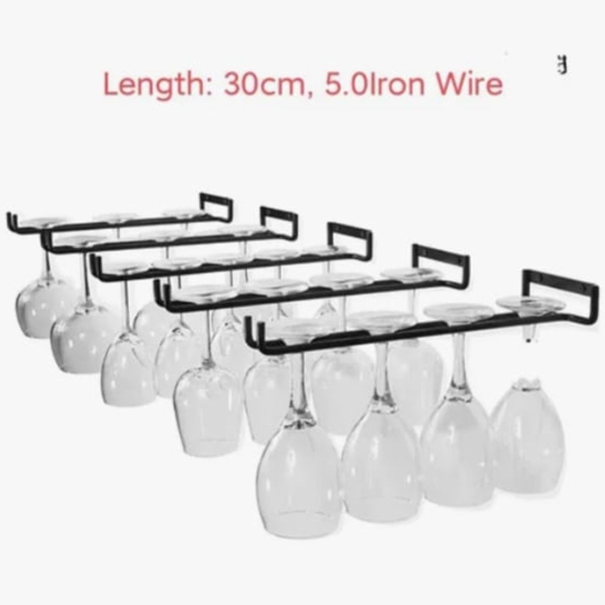GENERICO - Copero Metálico De 30 Cm Atornillable Para 4 Copa