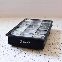 GENERICO - Cubeta de hielo silicona 15 hielos con tapa