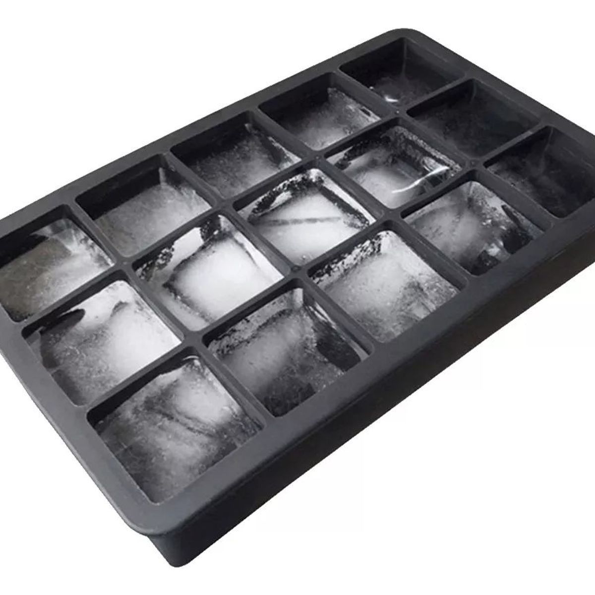 GENERICO - Cubeta de hielo silicona 15 hielos con tapa