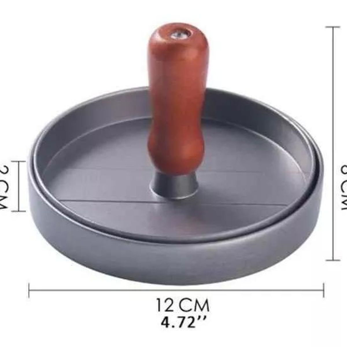 GENERICO - Prensa para hamburguesas molde antiadherente asado parrilla