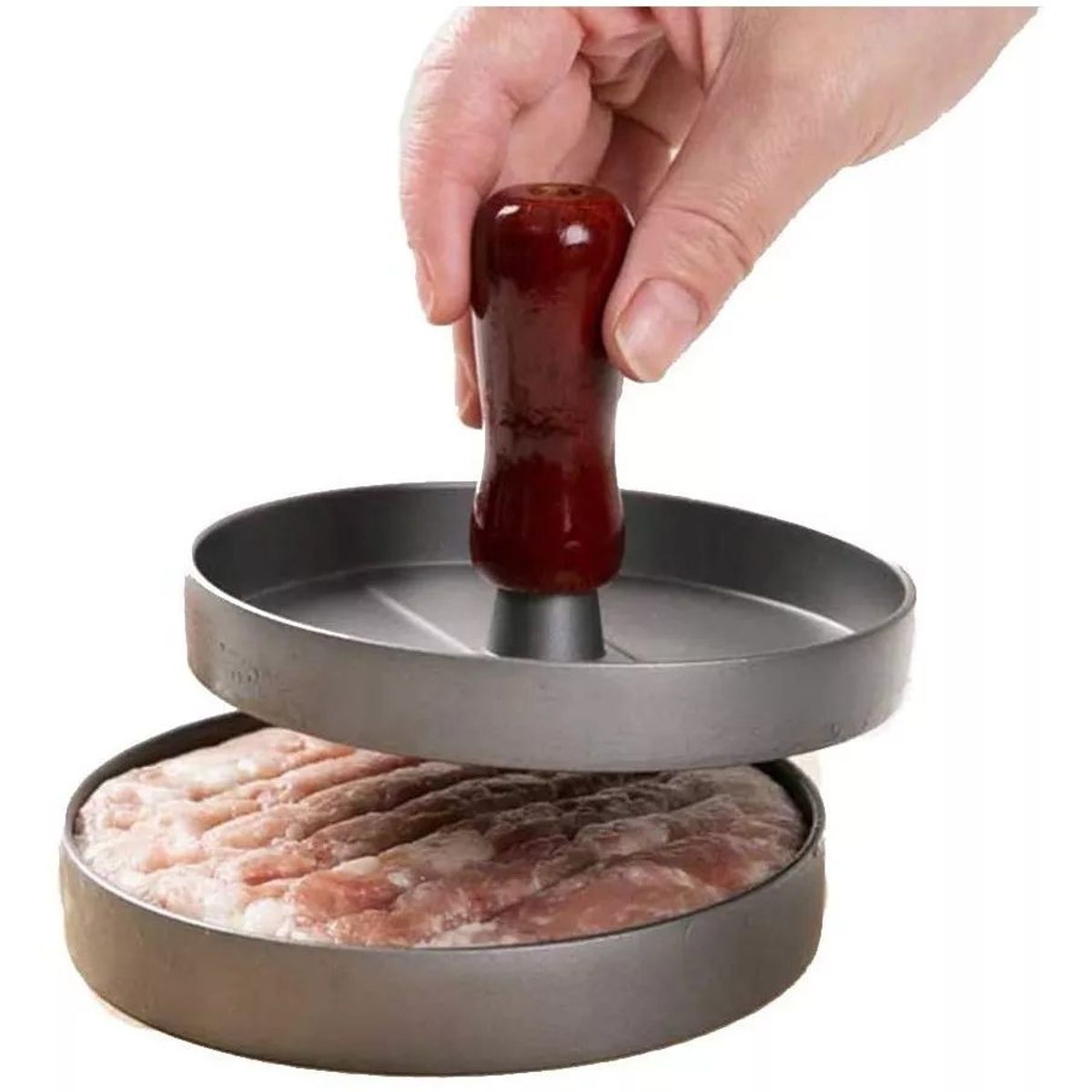 GENERICO - Prensa para hamburguesas molde antiadherente asado parrilla