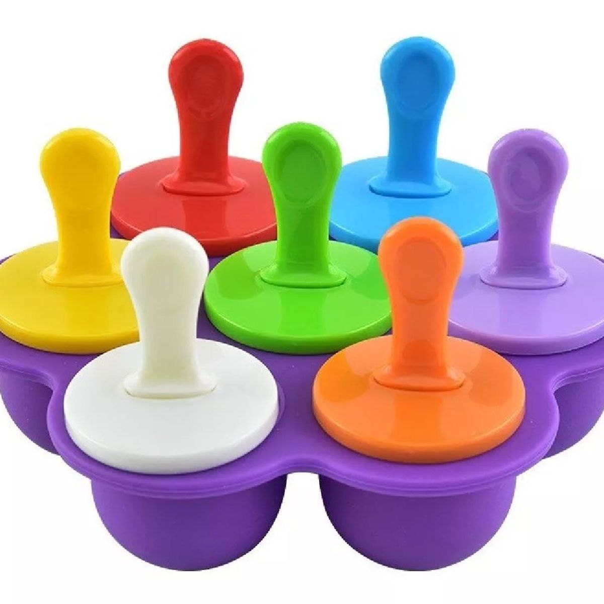 GENERICO - Moldes de silicona para helados 7 Compartimientos