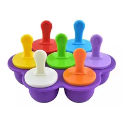 GENERICO - Moldes de silicona para helados 7 Compartimientos