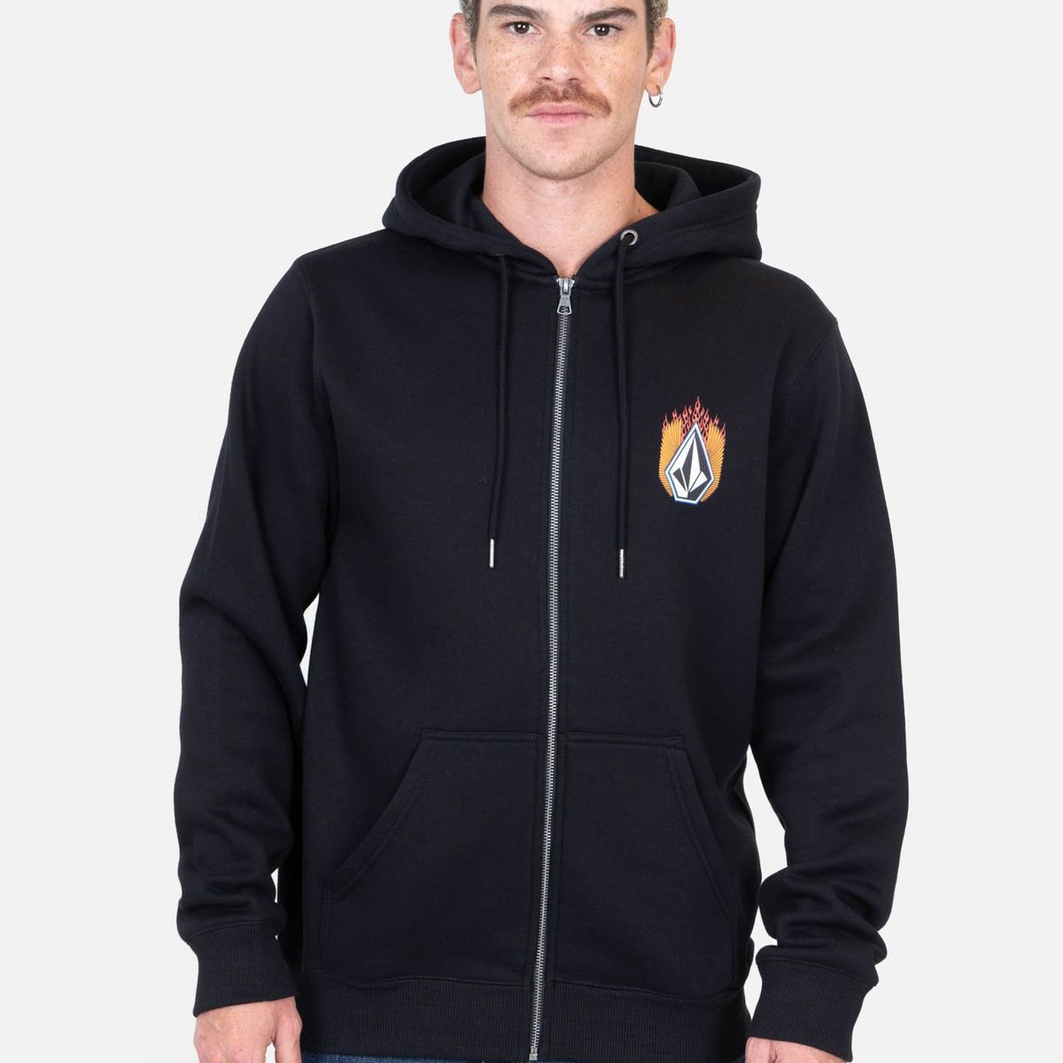 VOLCOM - Poleron Aero Negro Hombre Volcom - Negro