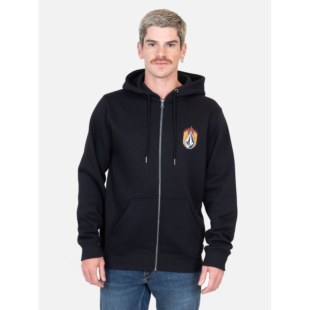 VOLCOM - Poleron Aero Negro Hombre Volcom - Negro