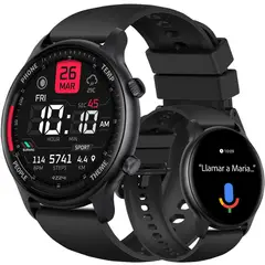 GENERICO - Smartwatch Hombre Sunset Black Reloj Inteligente Android-iOS