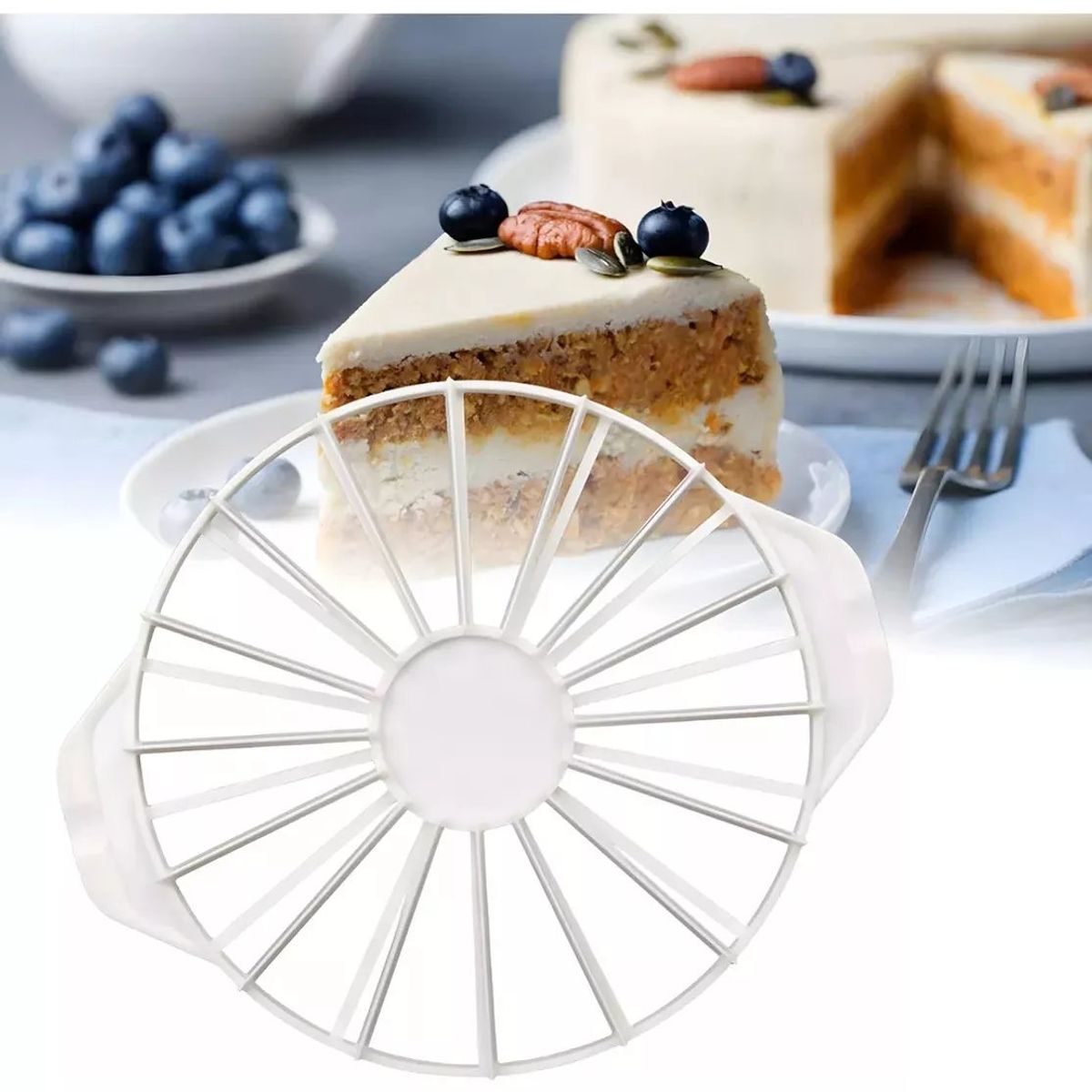 GENERICO - Cortador torta rebanadas 14 / 16 porciones pasteles