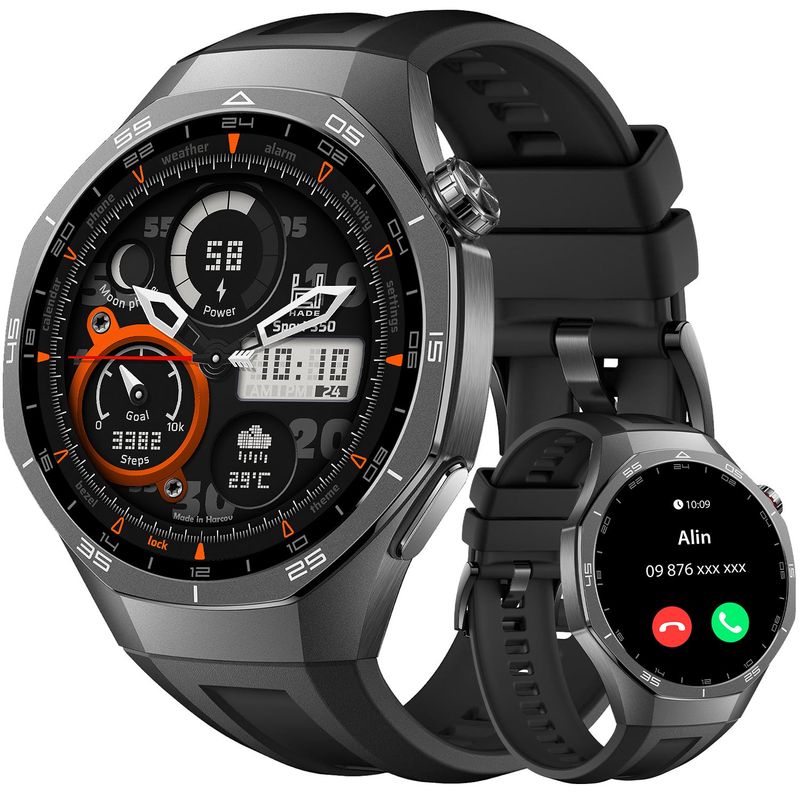 GENERICO - Smartwatch Racer Plus Hombre Reloj Inteligente compatible Android-iOS
