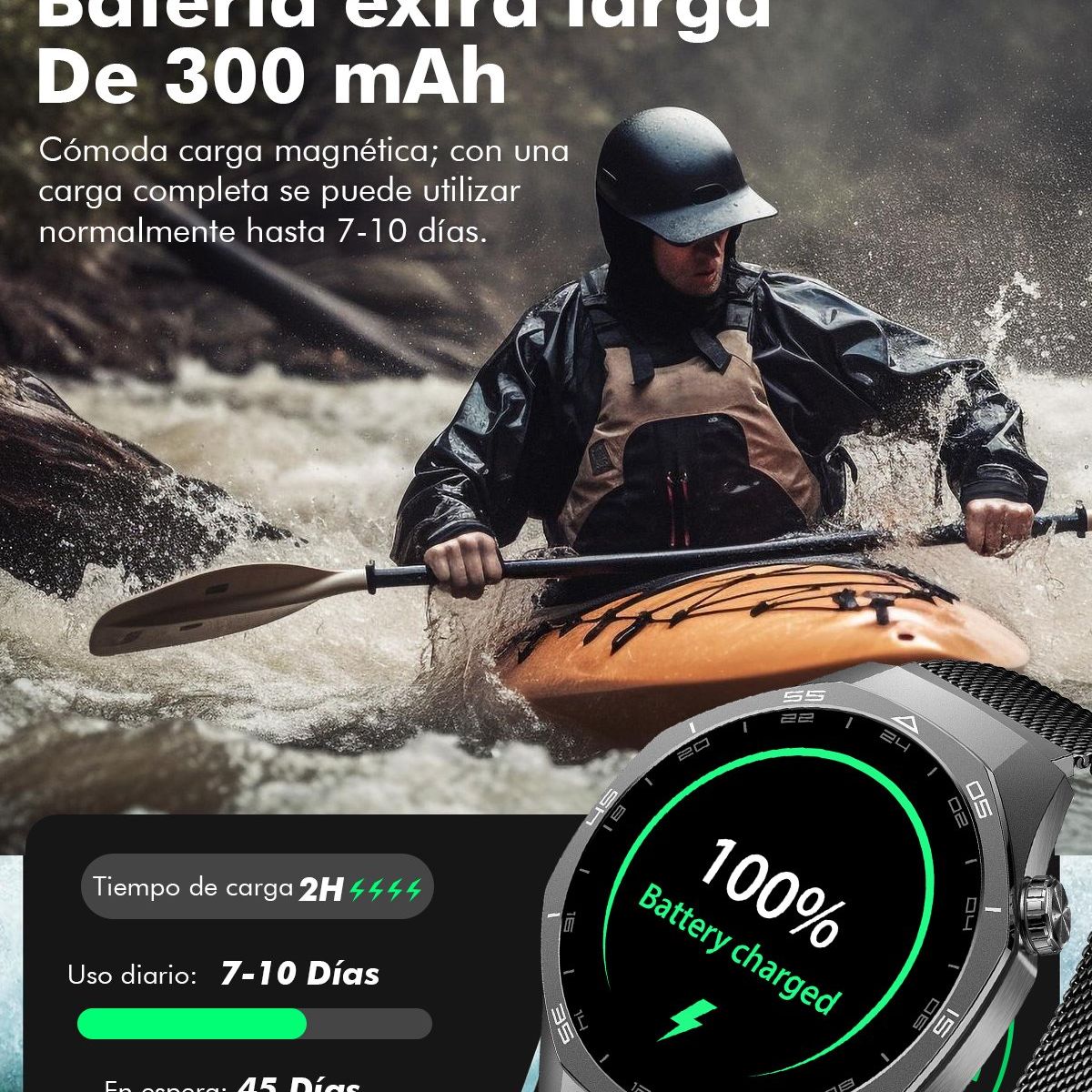 GENERICO - Smartwatch Racer Ultra Hombre Reloj Inteligente compatible Android-iOS