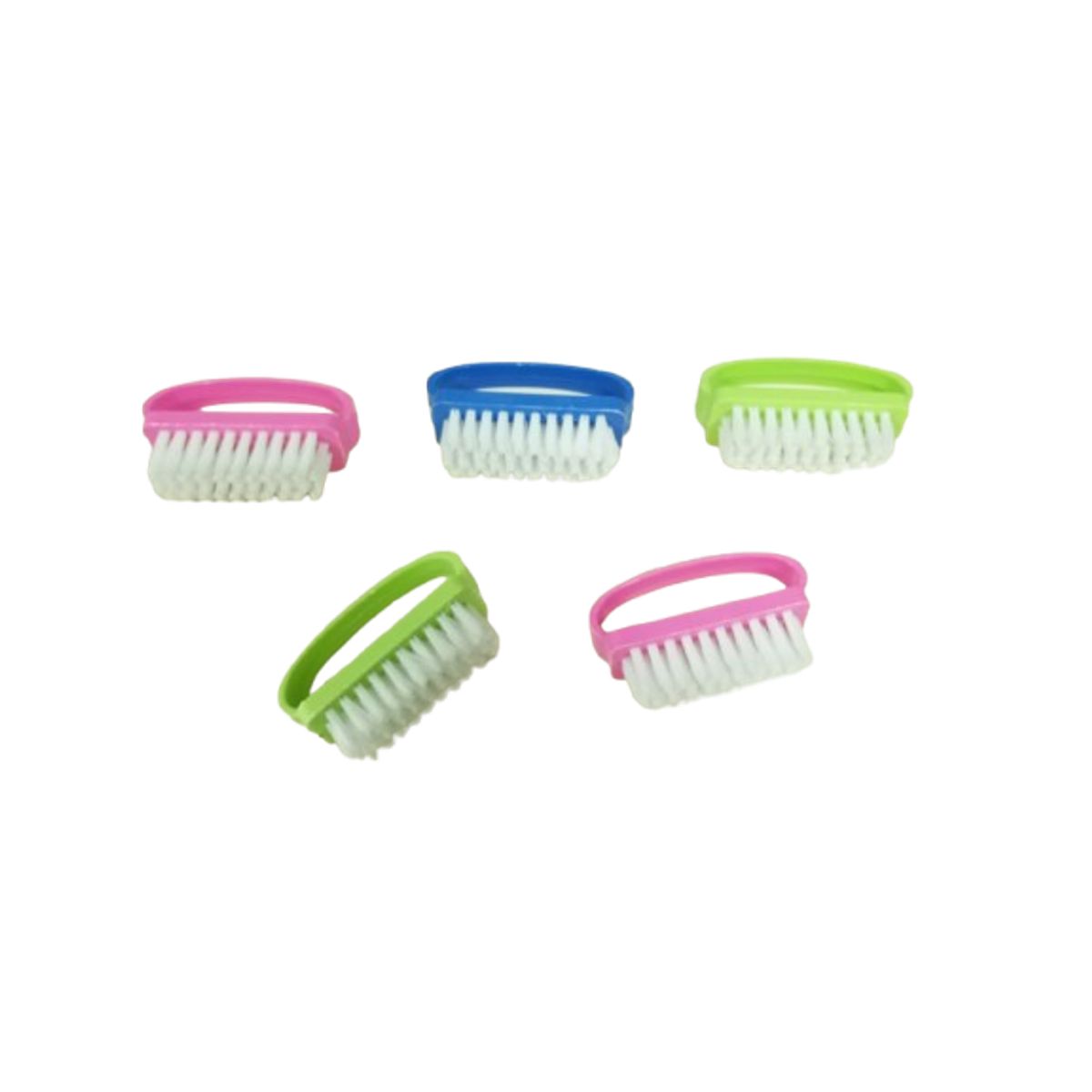 GENERICO - Set 5 escobillas de uñas manicure pedicure limpieza