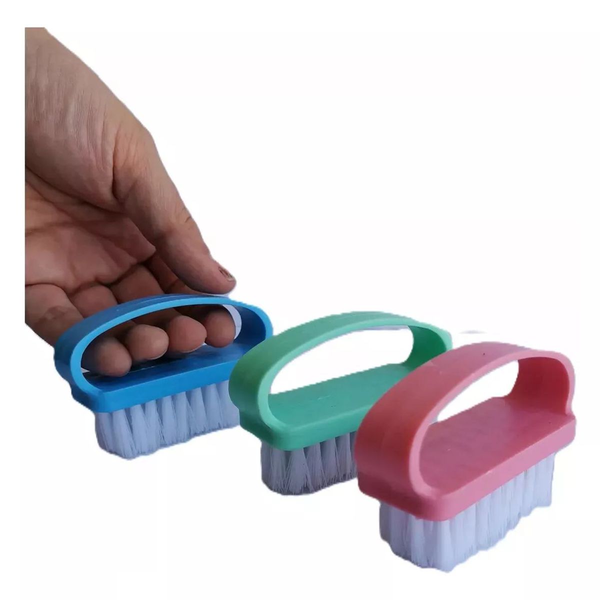 GENERICO - Set 5 escobillas de uñas manicure pedicure limpieza